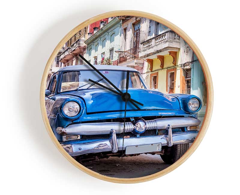 Blue Classic In Mexico Clock - Wallart-Direct UK