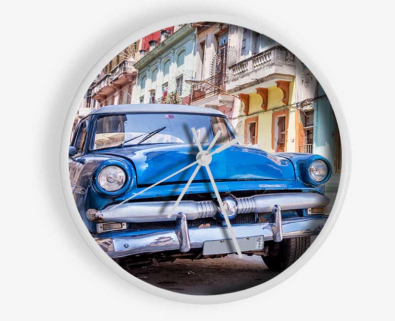 Blue Classic In Mexico Clock - Wallart-Direct UK