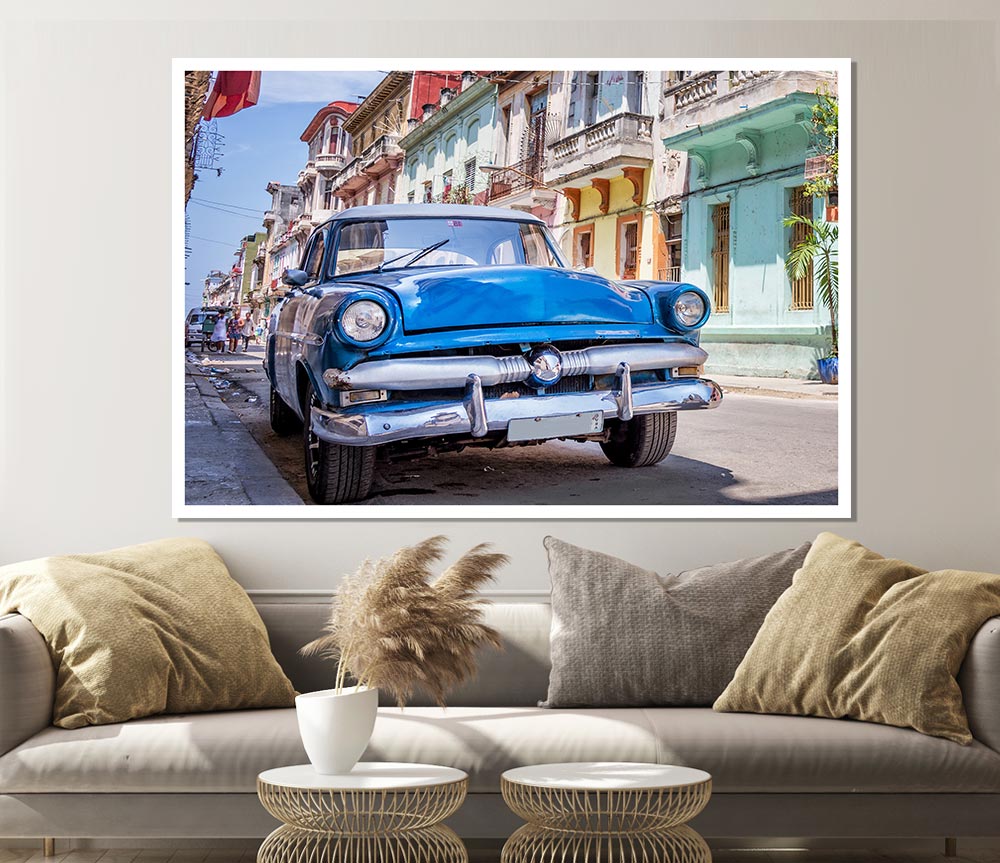 Blue Classic In Mexico Print Poster Wall Art