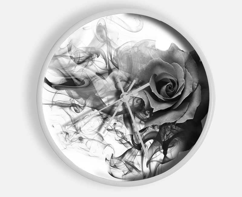 Rose To Smoke Clock - Wallart-Direct UK