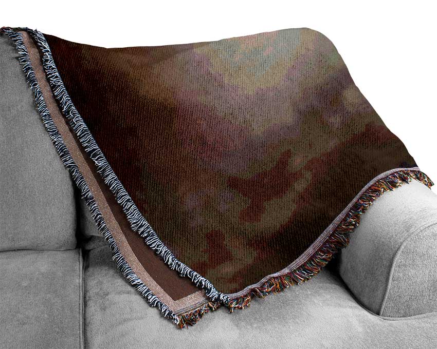 The Brown Bear Mist Woven Blanket