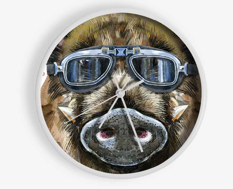 The Boar In Glasses Clock - Wallart-Direct UK