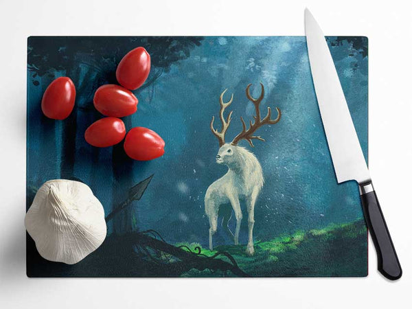 The Mythical Horned Creature Glass Chopping Board