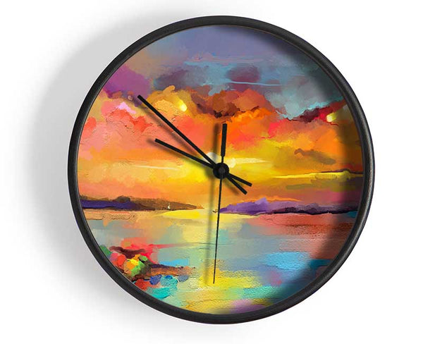 Powerful Skies Clock - Wallart-Direct UK