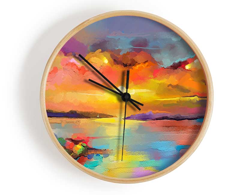 Powerful Skies Clock - Wallart-Direct UK