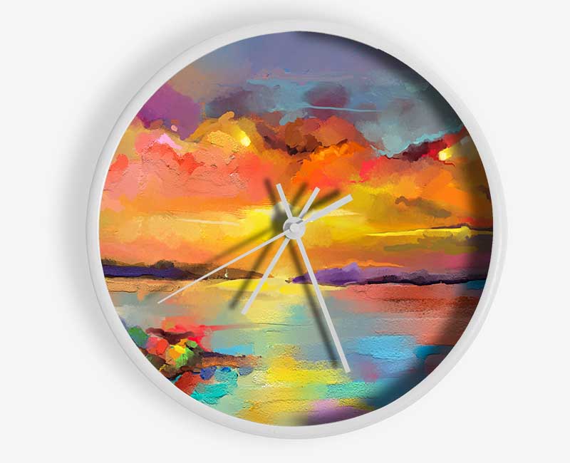 Powerful Skies Clock - Wallart-Direct UK