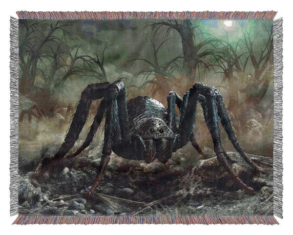 The Scary Tarantula Woven Blanket