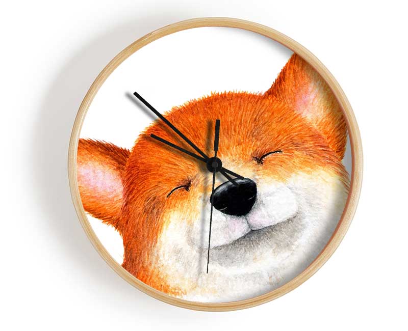 The Smiling Dog Clock - Wallart-Direct UK