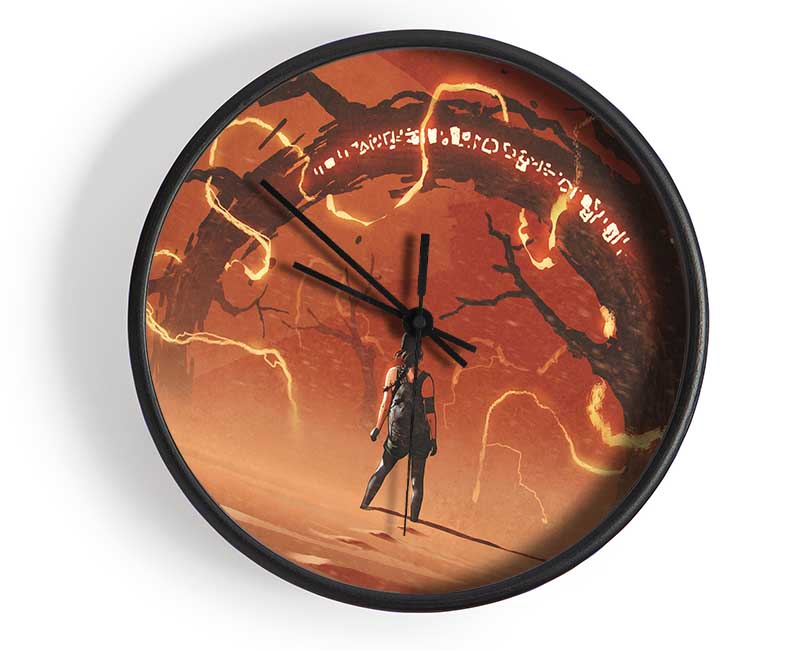 The Curved Evil Branch Clock - Wallart-Direct UK