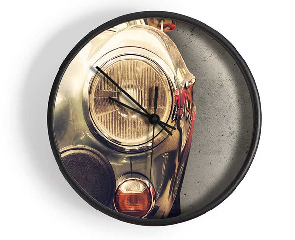 Close Up Classic Headlight Clock - Wallart-Direct UK