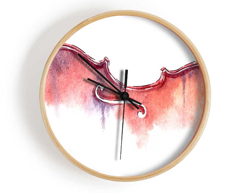 Violin Half Art Clock - Wallart-Direct UK