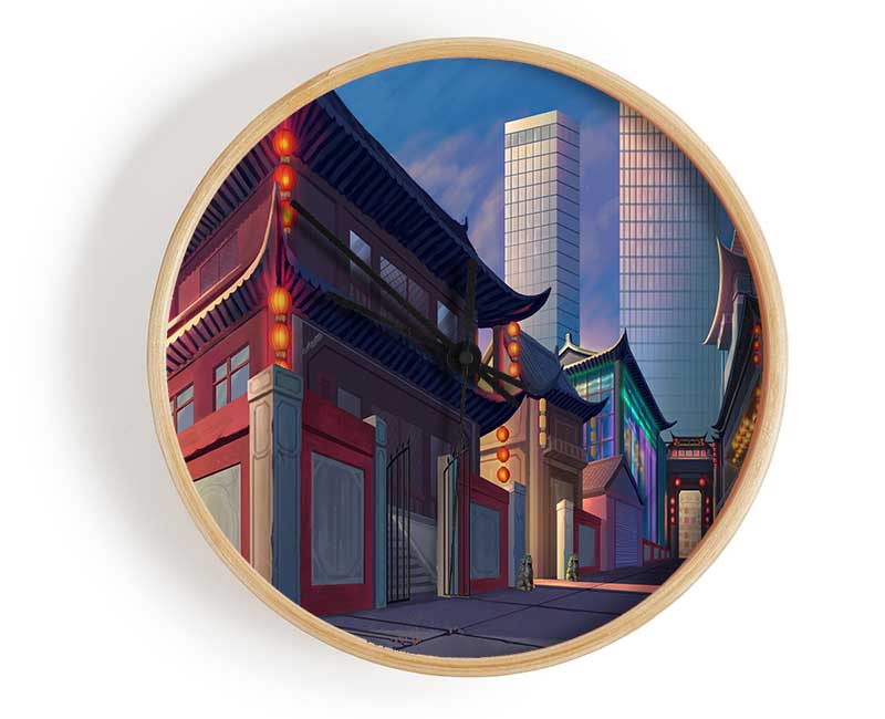 The Streets Of Japan Clock - Wallart-Direct UK