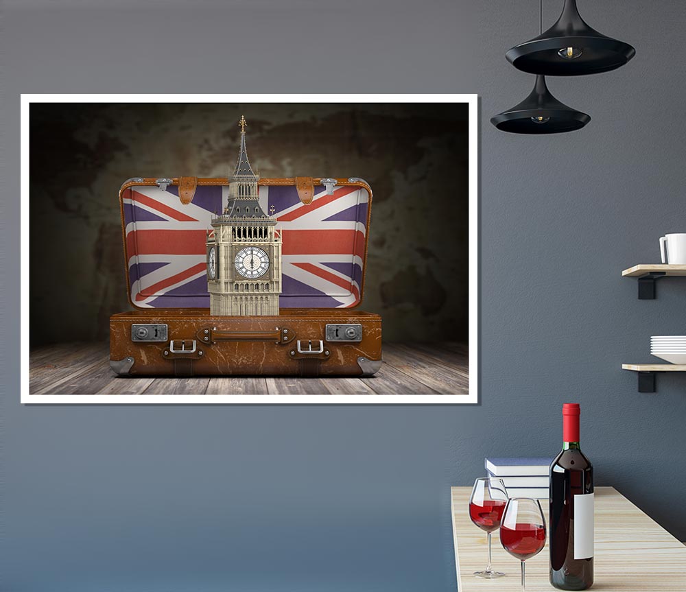 London In A Case Print Poster Wall Art