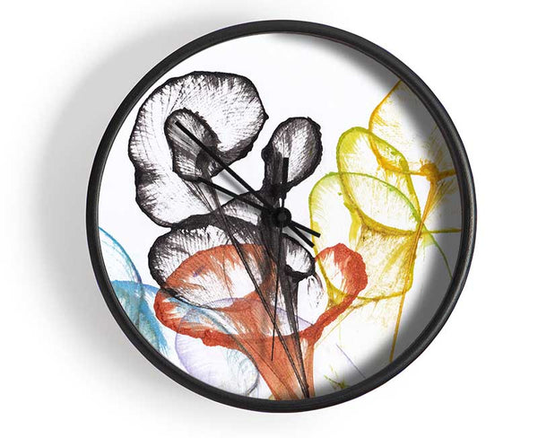 The Abstract Ink In Water Clock - Wallart-Direct UK