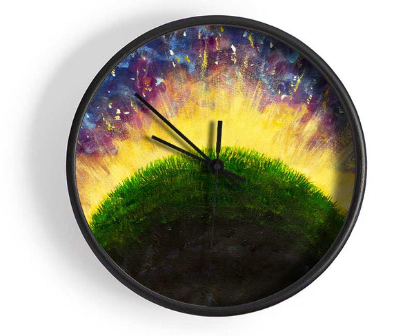 The Curvature Of A Planet Clock - Wallart-Direct UK