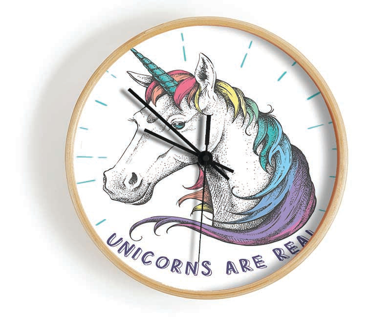 Unicorns Are Real Clock - Wallart-Direct UK