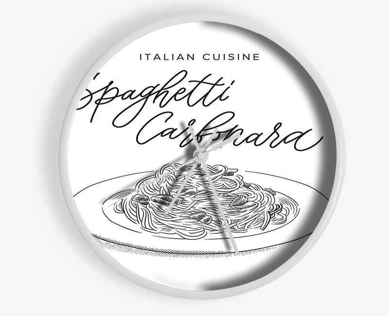 Italian Cuisine Spaghetti Clock - Wallart-Direct UK