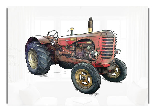 The Old Red Tractor