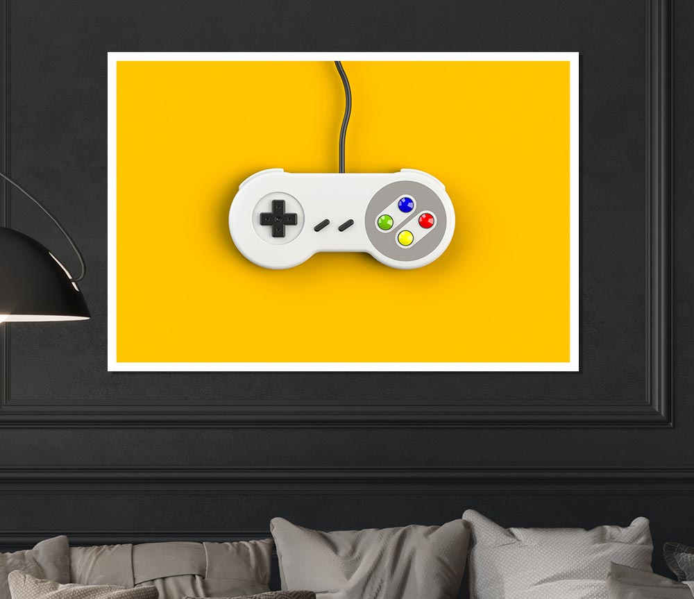 Gaming Controller Print Poster Wall Art