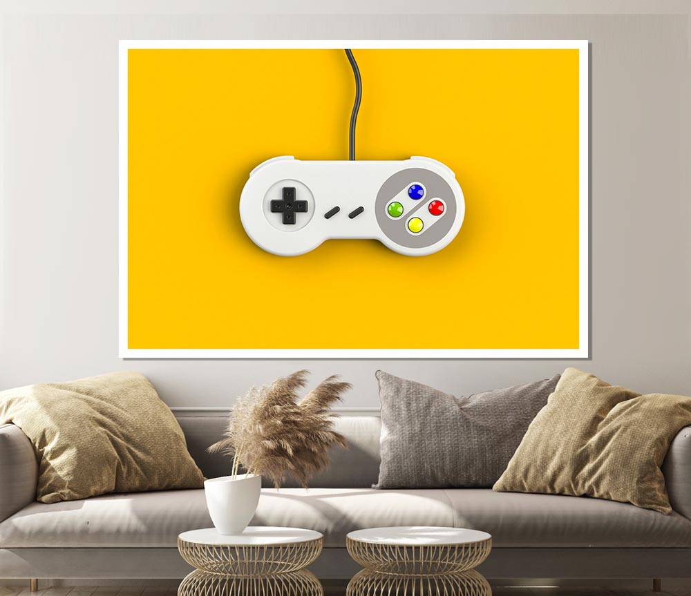 Gaming Controller Print Poster Wall Art