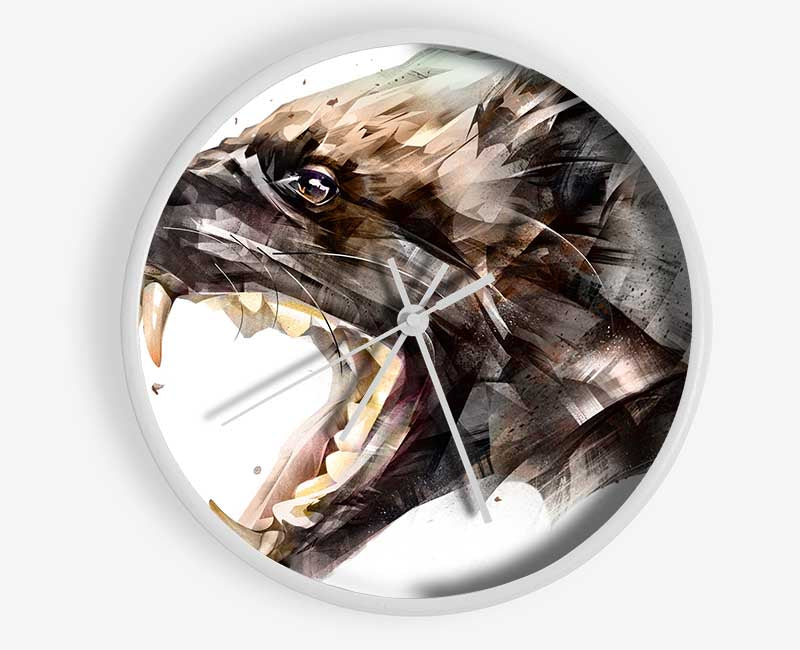 Hyena Head Clock - Wallart-Direct UK