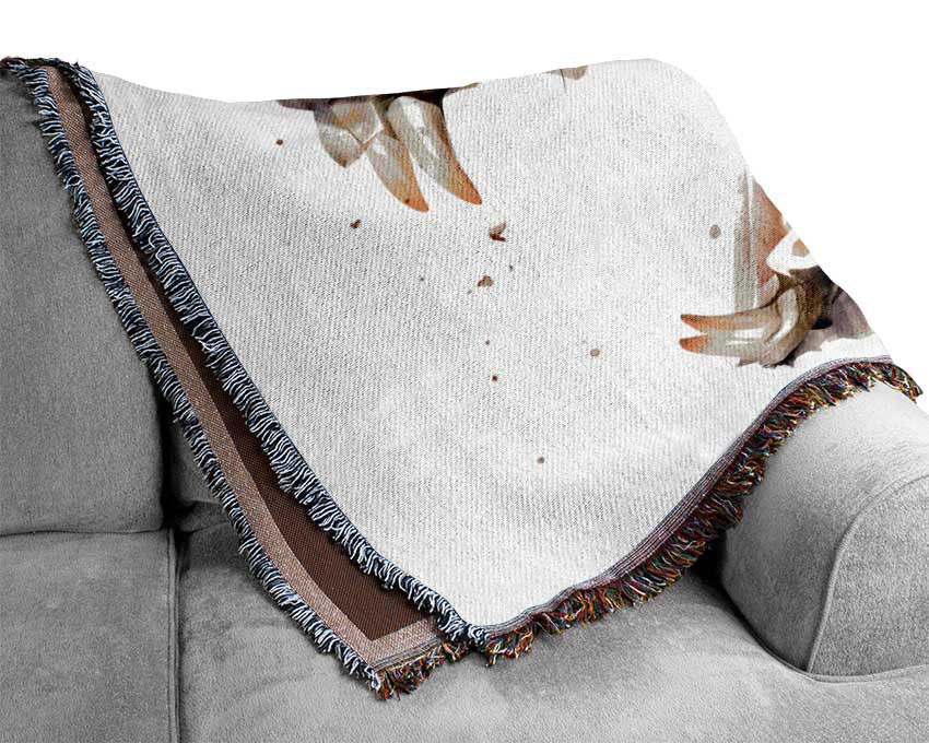 Hyena Head Woven Blanket