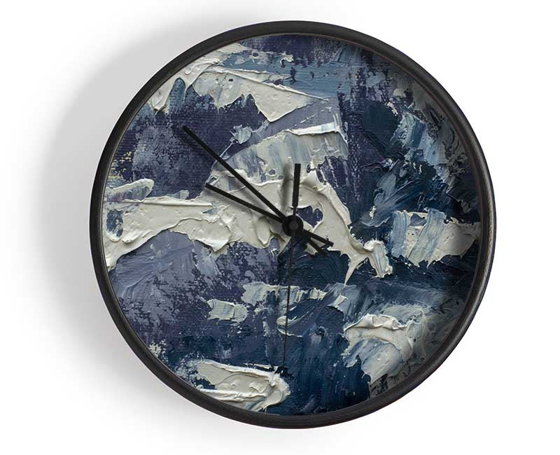 Thick Grey Paints Clock - Wallart-Direct UK