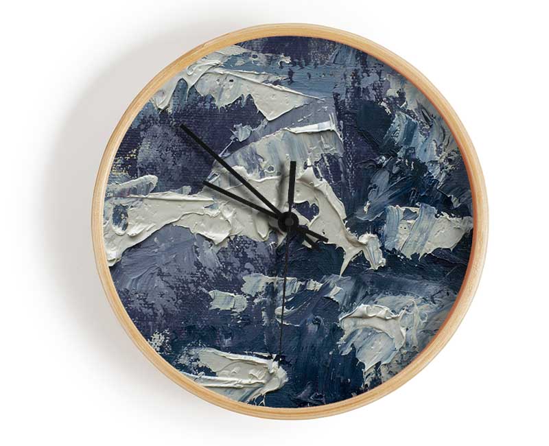 Thick Grey Paints Clock - Wallart-Direct UK