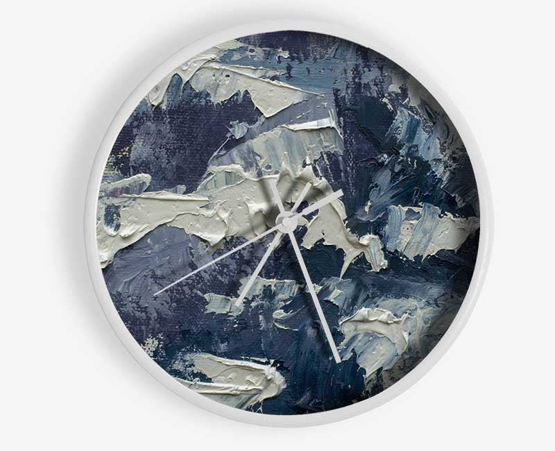 Thick Grey Paints Clock - Wallart-Direct UK