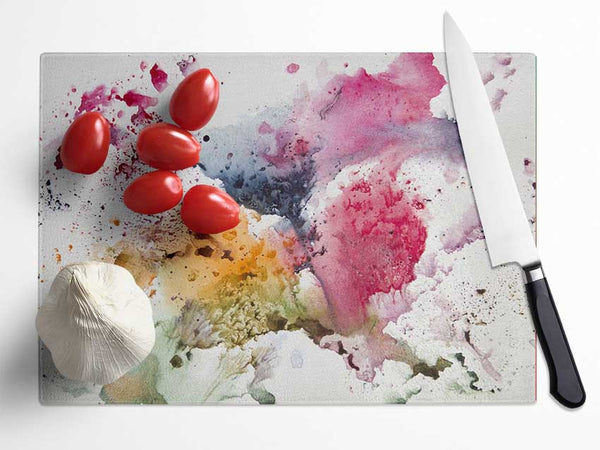 The Ink Explosion Glass Chopping Board