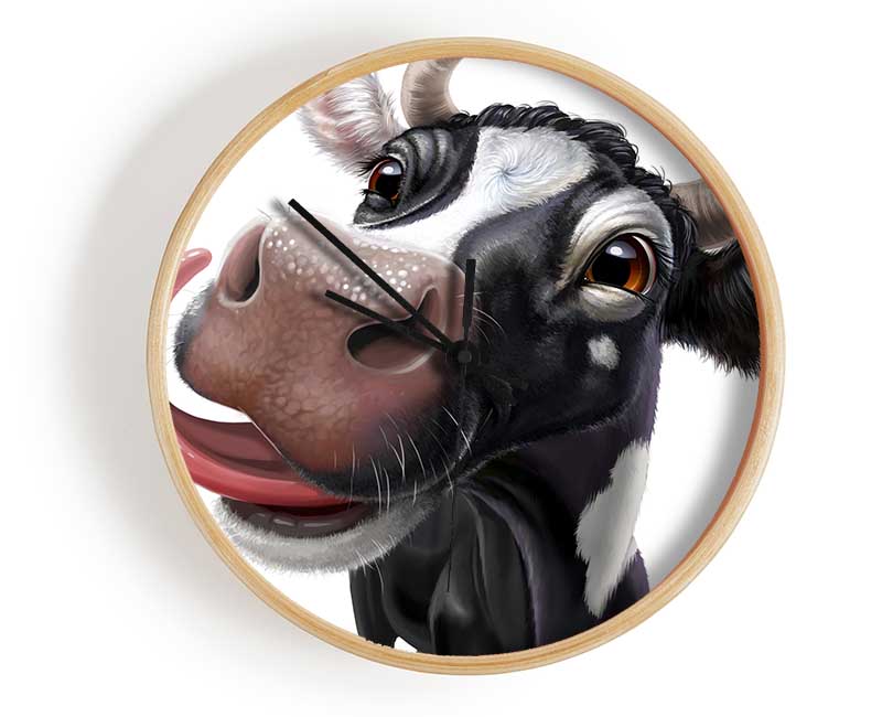 The Big Cow Lick Clock - Wallart-Direct UK