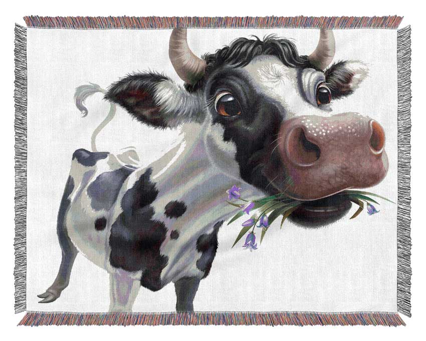 The Big Cow Munch Woven Blanket