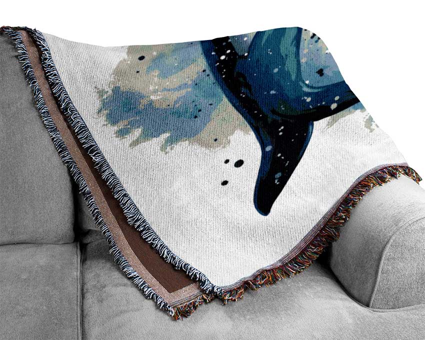 Orca Mother And Baby Woven Blanket