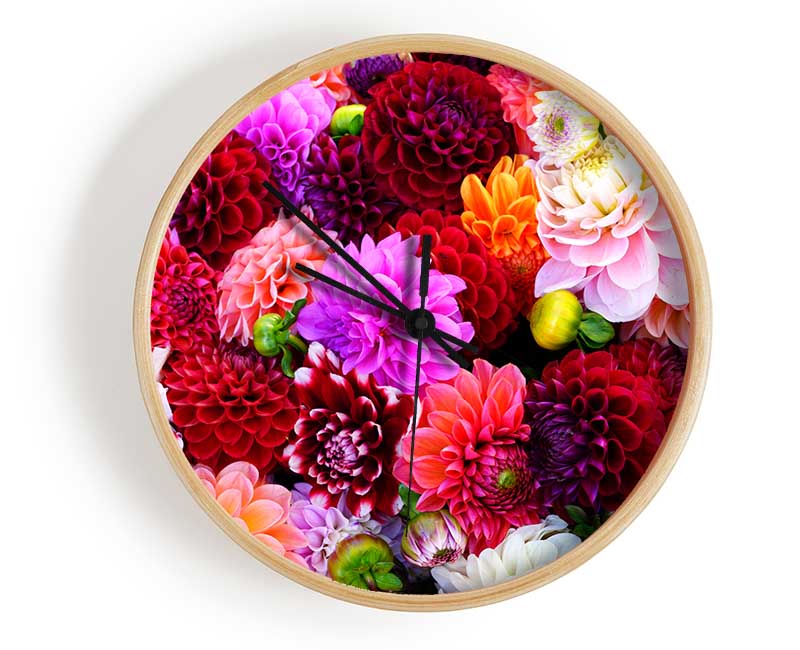 Huge Flower Explosion Clock - Wallart-Direct UK