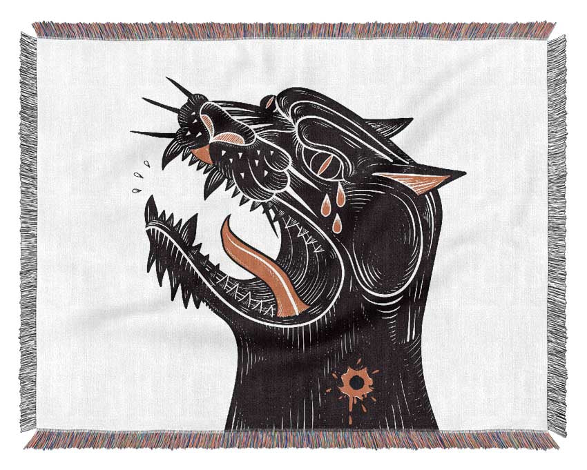 Tattoo Jaguar Woven Blanket