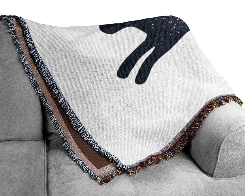 The Bouncing Hare Woven Blanket