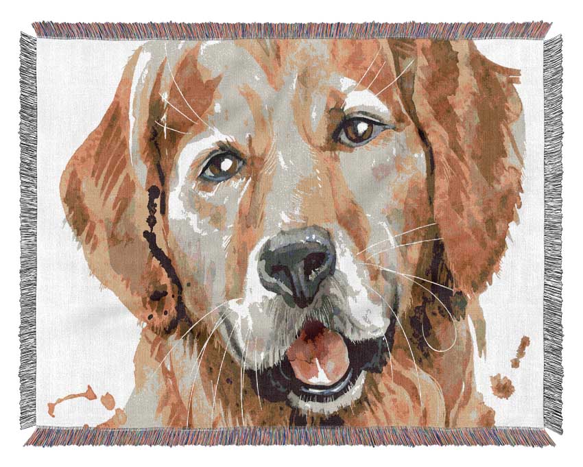 Labrador Happiness Woven Blanket