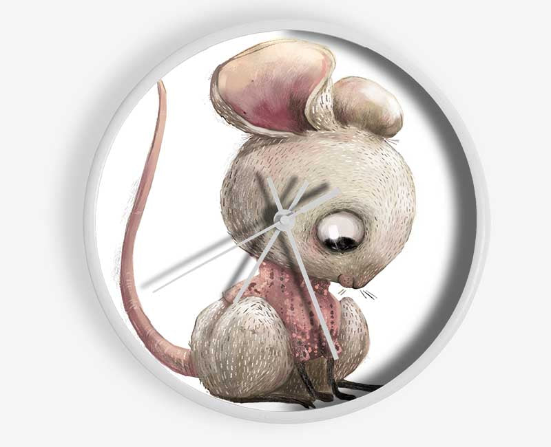 The Little Mouse Crouching Clock - Wallart-Direct UK