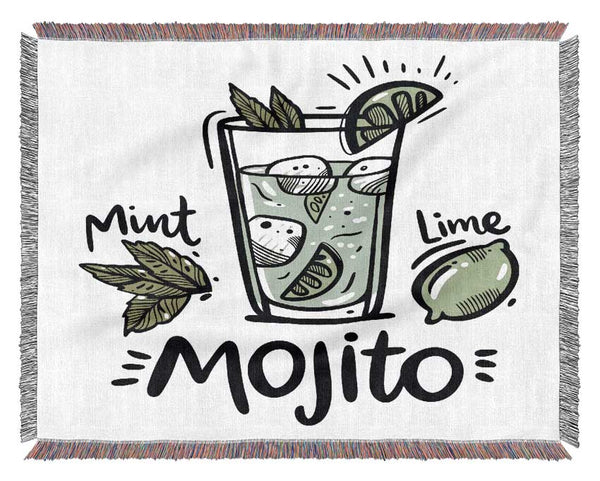 Drinks Mojito Summer Woven Blanket