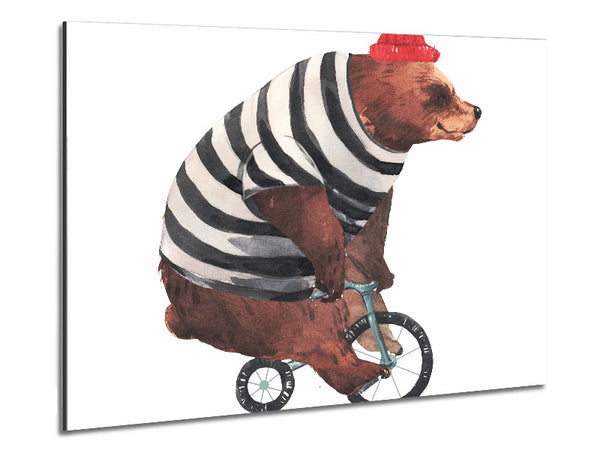 Bear On A Bike