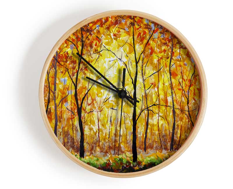 Summertime Forest Clock - Wallart-Direct UK