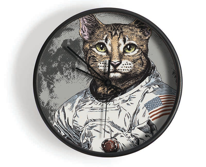 Cat Astronaut Clock - Wallart-Direct UK