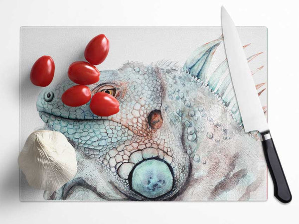 Iguana Stare Glass Chopping Board