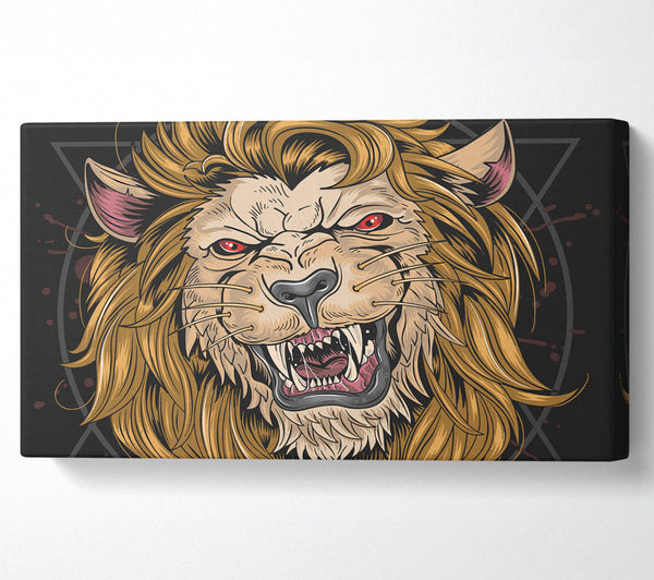 Fearsome Lion Angry