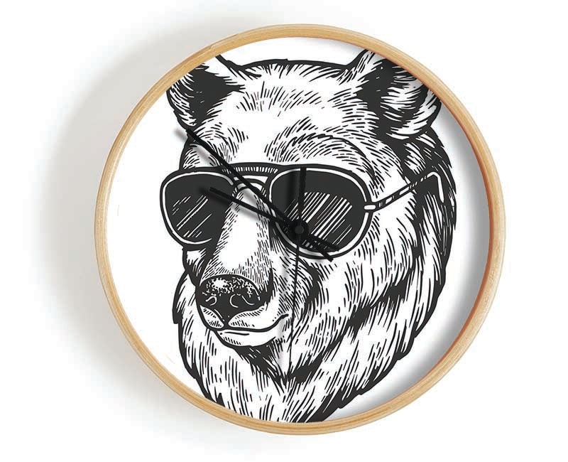 Bear Sunglasses Chill Clock - Wallart-Direct UK