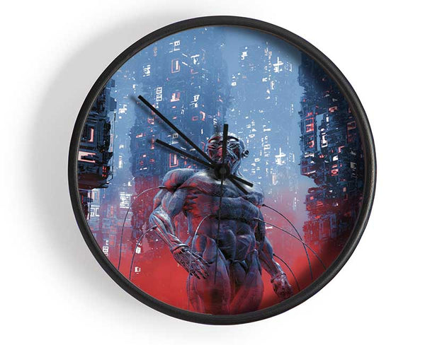 Cyborg From The Future Clock - Wallart-Direct UK