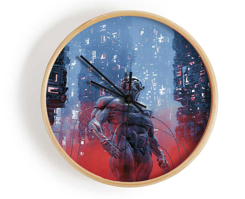 Cyborg From The Future Clock - Wallart-Direct UK