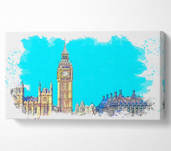 London Big Ben Splatter