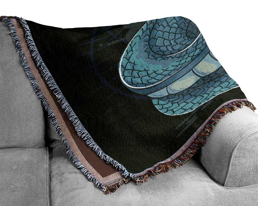 Fear The Cobra Woven Blanket