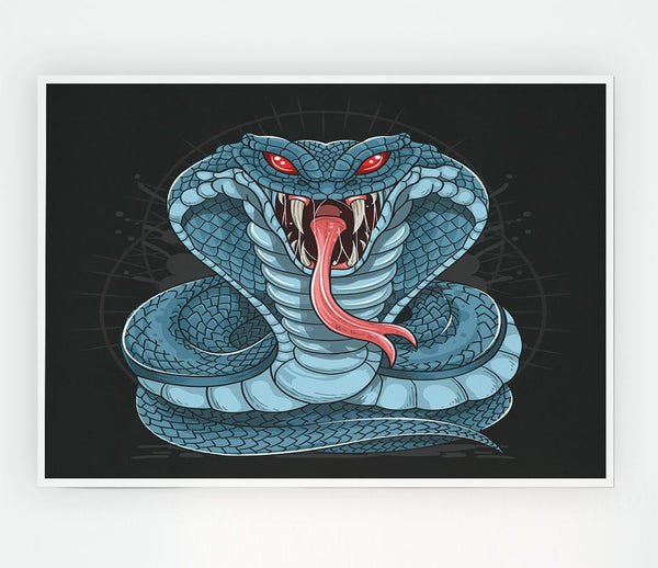 Fear The Cobra Print Poster Wall Art